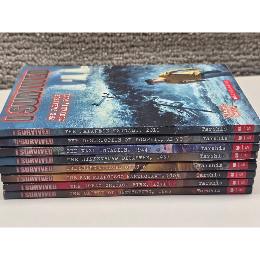 Scholastic I Survived Book Lot 8 Books Lauren Tarshis Historical Fiction Kids